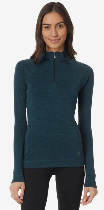 Smartwool Tops - Smartwool Classic Thermal Merino Base Layer 1/4 Zip Twilight Blue Women's XL